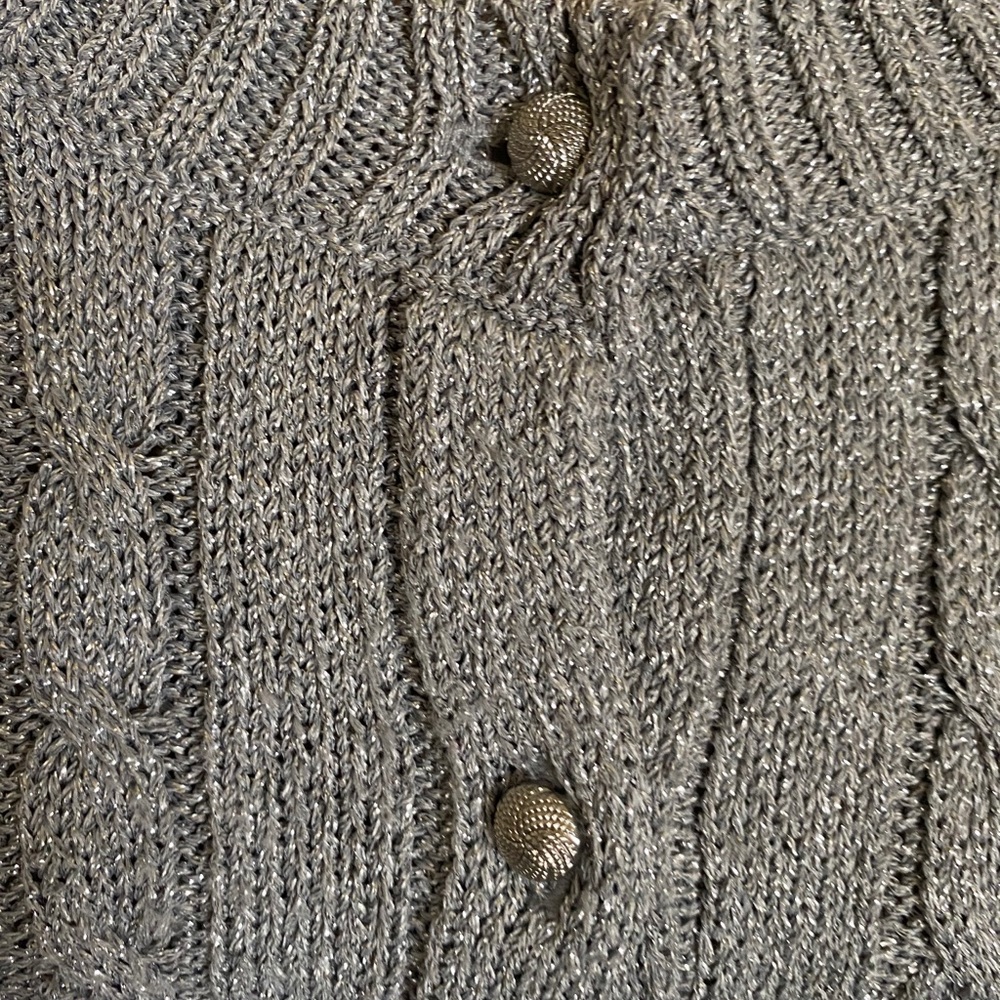 Talbots Silver Cardigan - Picture 2 of 5